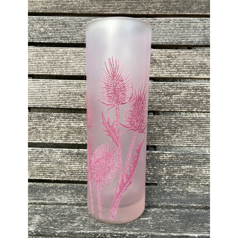 Frosted Glass Distel vaas